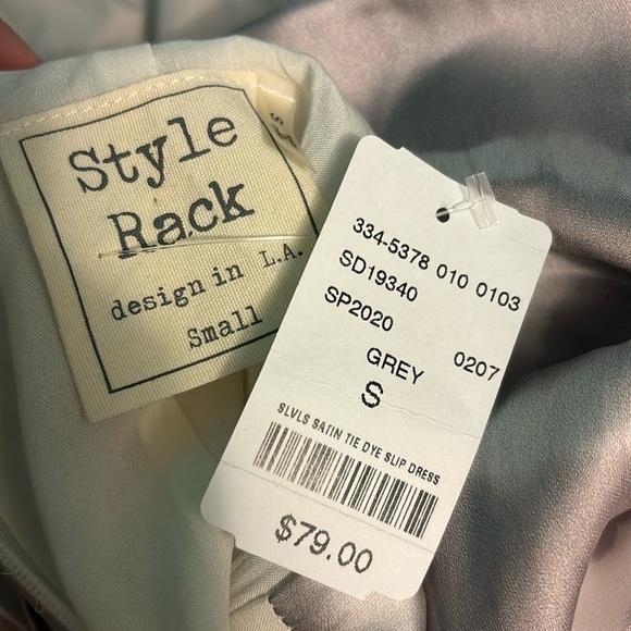 NWT Purple/grey and white Style Rack slip dress - Picture 4 of 4